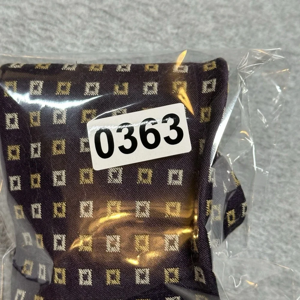 Vintage Gap Premium Neckwear Purple‎ Geometric Pattern Wool Silk Blend NOTE